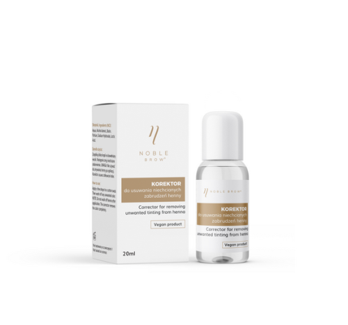 Korektor do usuwania zabrudzeń henny pudrowej Noble Brow