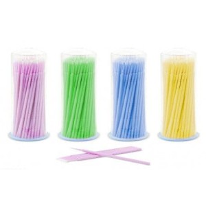 Mikroszczoteczki aplikatory do rzęs i brwi 100 szt.