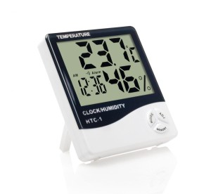 Higrometr stacja pogodowa do gabinetu rzęs