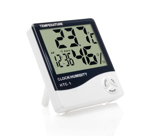 Higrometr stacja pogodowa do gabinetu rzęs