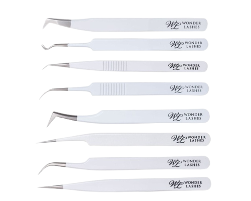 Pęseta do rzęs volume biała Wonder Lashes