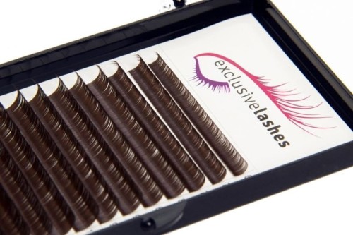 Rzęsy brązowe do przedłużania Black Brown – Exclusive Lashes