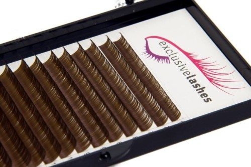 Rzęsy do przedłużania brązowe Dark Brown Exclusive Lashes