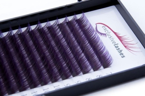 Rzęsy do przedłużania ombre fioletowe Exclusive Lashes