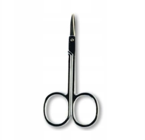 Nożyczki kosmetyczne do brwi i rzęs srebrne Noble Lashes