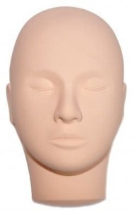 Główka treningowa do nauki przedłużania rzęs manekin