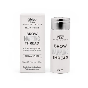 Nić do geometrii brwi biała Wonder Lashes Brow Mapping Thread