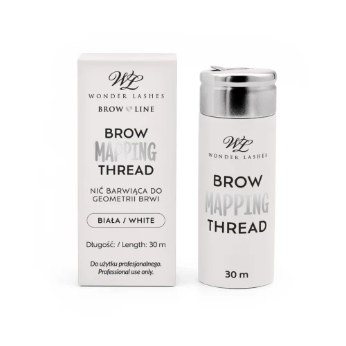 Nić do geometrii brwi biała Wonder Lashes Brow Mapping Thread