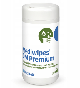 Chusteczki do dezynfekcji narzędzi Mediwipes DM puszka 100 szt.