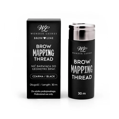 Nić do mapowania brwi czarna Brow Mapping Thread Wonder Lashes