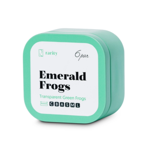 Wałki silikonowe do laminacji rzęs Rarity Emerald Frogs – 6 par