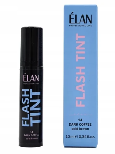 Farba do brwi ciemna kawa Dark Coffee Elan Flash Tint nr 14