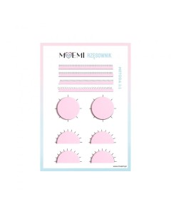 Karty pracy do ćwiczeń przedłużania rzęs metoda 1:1 Moemi