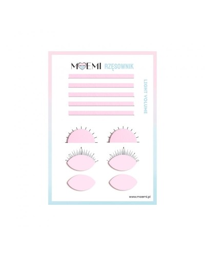 Karty Pracy do Ćwiczeń Przedłużania Rzęs – Light Volume Moemi Rzęsownik | Ćwicz Lekkie Kępki o Naturalnym Efekcie