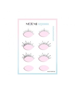 Karty pracy do ćwiczeń kierunkowania rzęs – nauka układania Moemi