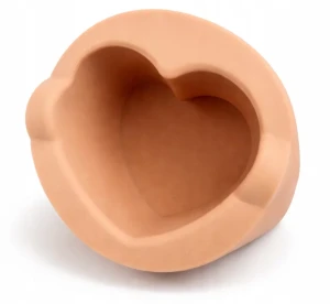 Silikonowy pojemnik do podgrzewacza serce ProjectLashes złoty