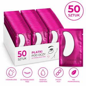 Płatki pod oczy hydrożelowe profilowane do rzęs VIOLET 50 par