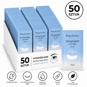 Płatki pod oczy hydrożelowe do rzęs ProjectLashes vit C 50 par 