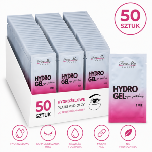 Białe hydrożelowe płatki pod oczy do Pimp My Lashes 50 par