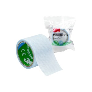 Taśma silikonowa 3M Micropore S  do przedłużania rzęs 2,5cm x 1,3m