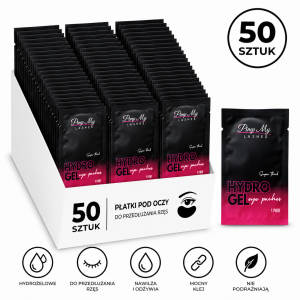 Płatki pod oczy hydrożelowe czarne do rzęs UV Pimp My Lashes 50 par