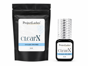 Klej do przedłużania rzęs UV LED ProjectLashes ClearX przeźroczysty 5ml bez TPO