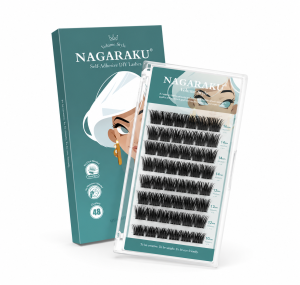 Rzęsy bondingowe NAGARAKU MIX 10-16mm DIY wielokrotnego użytku Z KLEJEM