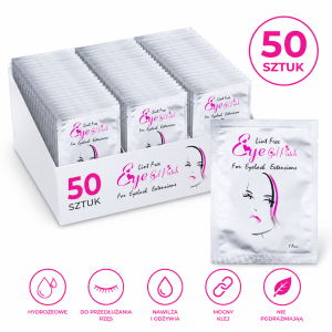 Płatki pod oczy hydrożelowe do rzęs SILVER 100 sztuk (50 par)