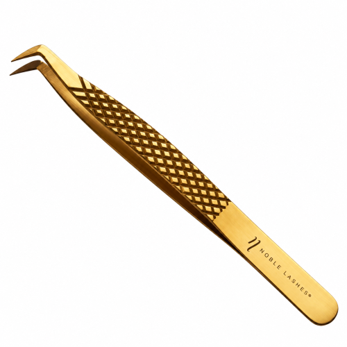 Pęseta do rzęs Noble Gold Pro