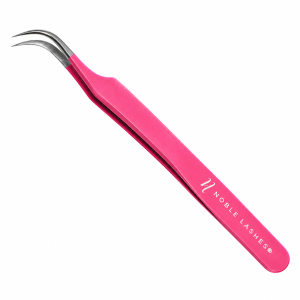 Pęseta do rzęs różowa Noble Lashes