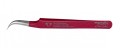 Pęseta do rzęs zakrzywiona Red Diamond Magnitica
