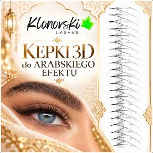 Kępki do stylizacji rzęs Klonovski 3D Normal 0,05 MIX (6-12mm) Arabski Efekt