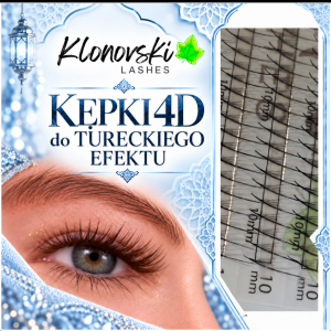 Kępki do stylizacji rzęs Klonovski 4D Normal 0,05 MIX (6-12mm) Turecki Efekt
