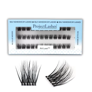 Rzęsy bondingowe ProjectLashes AirLux DIY mix 10-12-14mm Z KLEJEM cluster