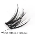 Rzęsy bondingowe ProjectLashes VelvetBond DIY mix 10-12-14mm Z KLEJEM cluster