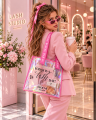 Holograficzna torba na ramię Moemi Shop Bag – Holo torebka dla stylistki rzęs