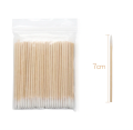 Drewniane Ekologiczne Aplikatory Bawełniane do stylizacji brwi 100szt