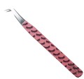 Pęseta zakrzywiona kopytko Pink Diamond by Magnitica